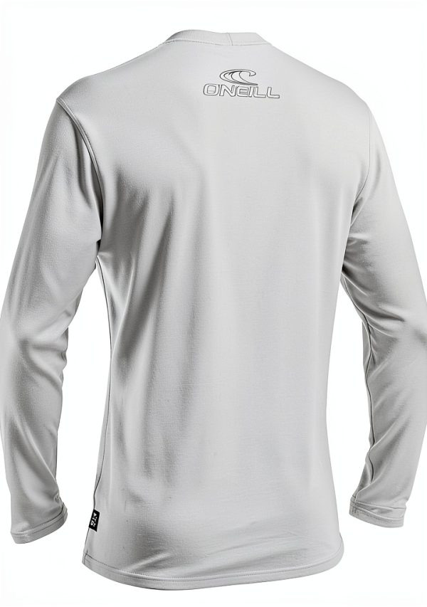 O'Neill Men's Basic Skins UPF 50+ Long Sleeve Sun Shirt White Large-3