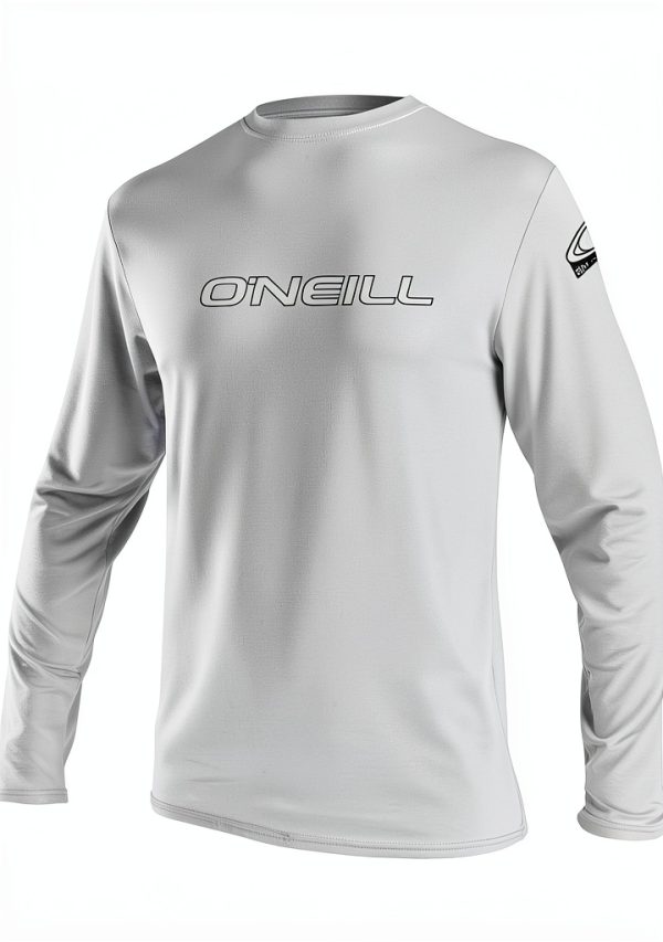 O'Neill Men's Basic Skins UPF 50+ Long Sleeve Sun Shirt White Large-0