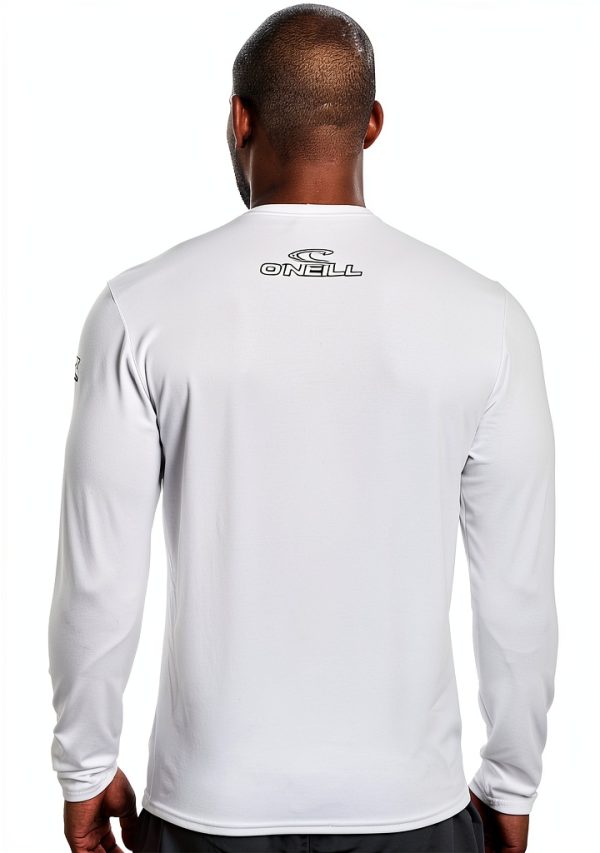 O'Neill Men's Basic Skins UPF 50+ Long Sleeve Sun Shirt White Large-2