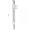 Laboy Glass Coiled Reflux Condenser 175mm in Coil Length with 24/40 Glass Joints & Glass Hoses-1