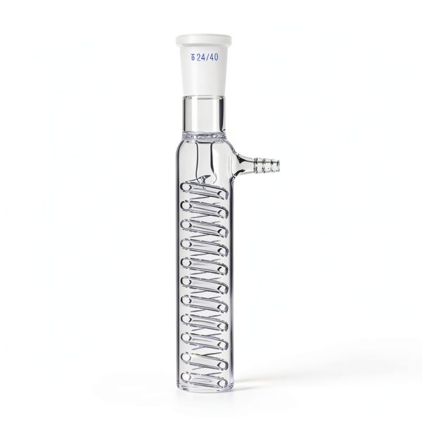 600mm,24/40 Graham Condenser,Jacketed 60cm,Coil Glass Heat Exchanger,Lab Chemistry Glassware-1