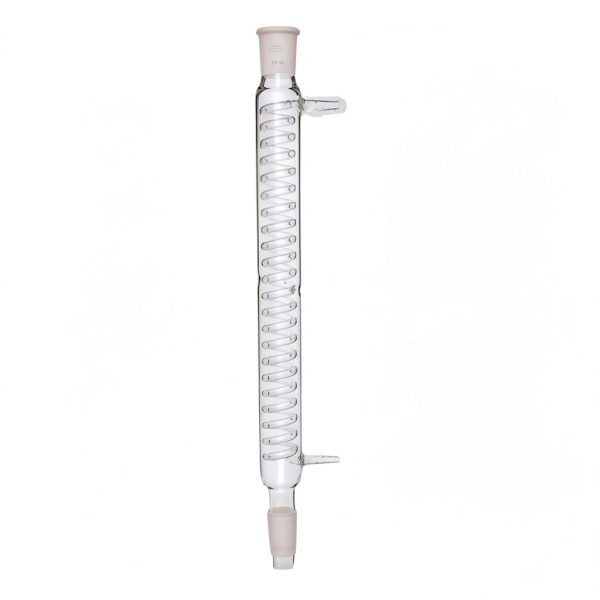 Borosilicate Glass Graham Condenser with 29/42 Joint 400mm Jacket Length Lab Condenser with 10mm Hose Connections-0