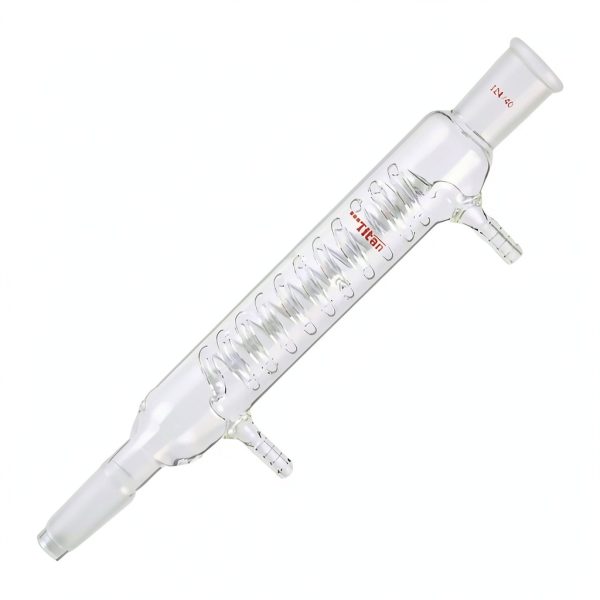 Lab Graham Glass Condenser Reflux Coil 200mm with 24/40 Joints-0