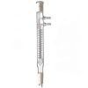 Laboy Glass Coiled Reflux Condenser 175mm in Coil Length with 24/40 Glass Joints & Glass Hoses-0